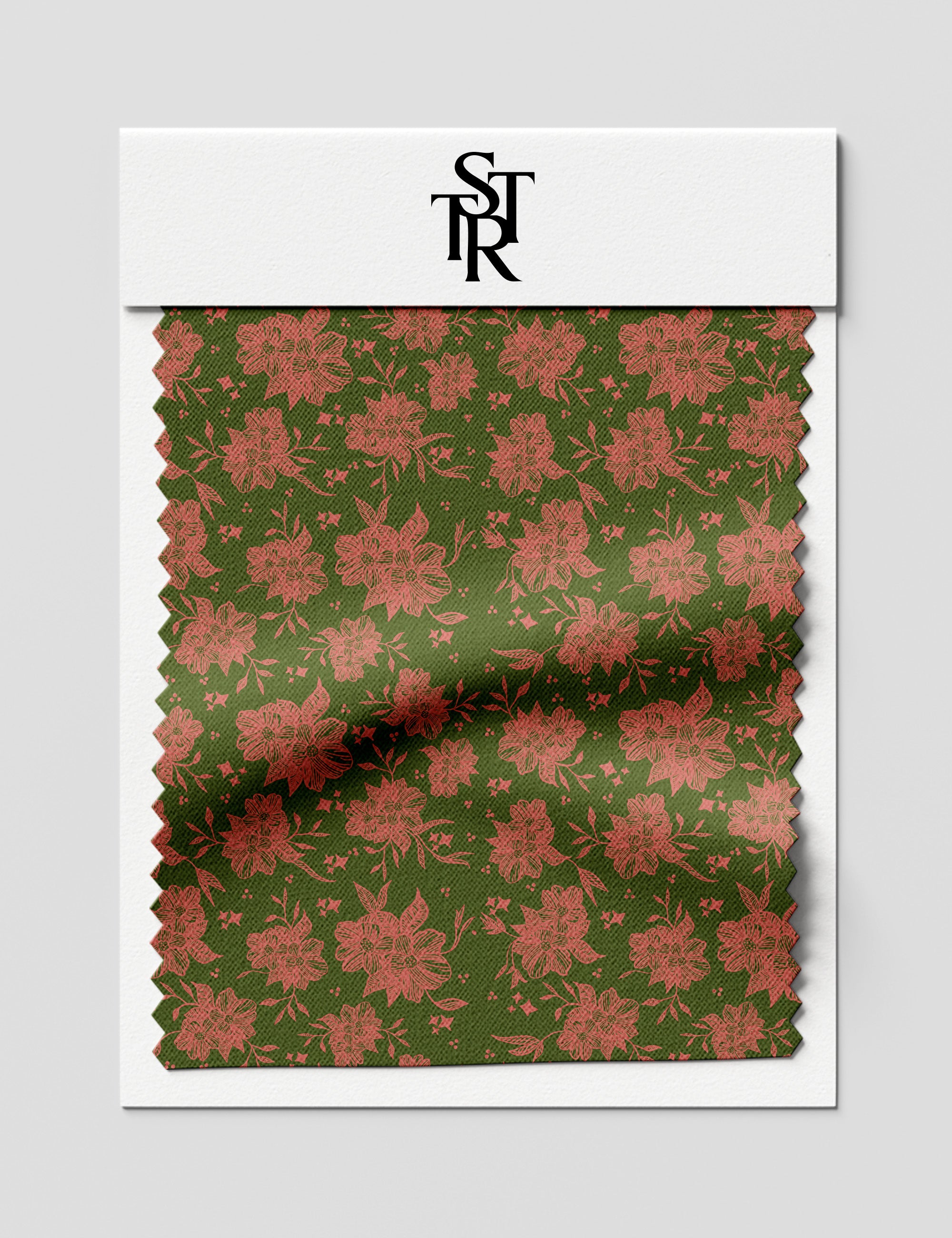 Green Vintage Floral